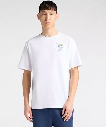 Camiseta NB pescado patatas blanca